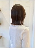 肩ライン切りっぱなしボブ/艶髪ボブ【綾瀬/北千住/亀有】