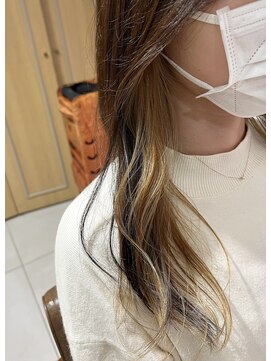 バブ バイネオリーブ(Bab by neolive) インナーカラー☆ミルクティーベージュ