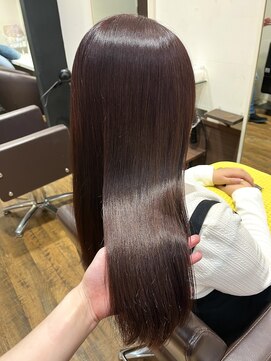 ヘアーサロンデフォーエバー(hairsalon de Forever) ブリーチなし7トーン◆ツヤ感たっぷりカシスブラウン