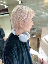 ヲタク(wotaku.) ホワイトカラーメンズダブルカラーメンズハイトーンミルクティー