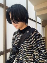 センターパートカルマパーマワンカールパーマ韓国ヘアガイルヘア