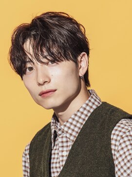 オーシャントーキョーハラジュク(OCEAN TOKYO harajuku) メンズ波巻きスパイラルパーマセンターパートウルフツーブロック