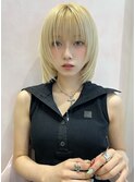 【Le'a】ハイトーン×ストレートボブ