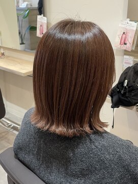 【今井由奈】柔らかベージュ×ミディアムショート