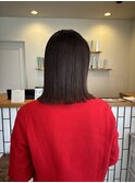 切りっぱなしボブ