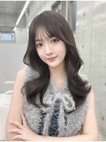 表参道韓国レイヤーカット/顔周りカット/くびれヘア/グレージュ