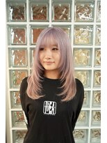 シゼン(SHIZEN)&nbsp;レイヤーカット×ラベンダーカラー