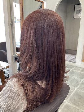 ラポールヘア ヨークベニマル田彦西店 レディース★ロング*カシスオレンジ