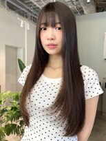 トリッカ シブヤ(TRICCA SHIBUYA)&nbsp;ローレイヤー/ロングレイヤー/顔周りカット小顔ブルージュツヤ髪