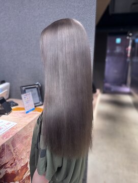 エン 栄店(enne) 大人ガーリー/ダークアッシュ/ミディアムレイヤーカット/栄