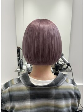 ガリカ 大名(Gallica) <ゲスト>切りっぱなしボブにピンクラベンダーカラー