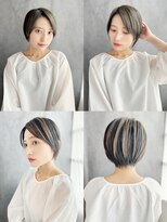 ラピス 銀座 blue店(Lapis)&nbsp;《30代～大人透明感》白髪ぼかしハイライト＋艶カラー[銀座]