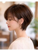 リアン アオヤマ(Liun Aoyama)&nbsp;大人耳かけショート/アッシュブラウン/30代/40代/50代