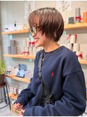 くせ毛　ニュアンスパーマ　ショートボブ
