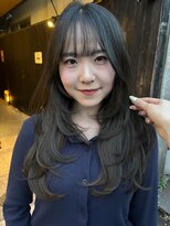 ソワンドゥブレスココ 京都店(soin de brace coco.) レイヤーカット&オリーブグレージュ