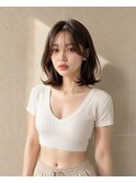 髪質改善 艶髪 愛され韓国風 前髪カット 小顔 心斎橋
