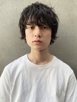 フィフス(fifth) ウルフヘア くせ毛風パーマ 坂口健太郎 黒髪 スパイラルパーマ◇