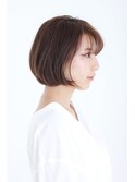 大人かわいい☆小顔リップライン丸みショート