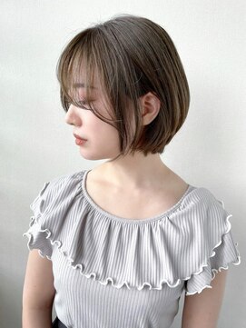 トータルビューティーハウス フラップ ミチ 野田店(total beauty house flap MICHI) 【flap MICHI島田和也】ぱつっとボブ