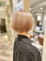 ラボヌールヘアー シェリ 久喜店(La Bonheur hair cheri) 【cheri清水】ショートボブ・ホワイトベージュ【久喜美容室】