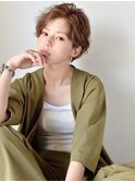 【Th:ree】ショート/顔まわり/丸み/マッシュ/縮毛矯正/大久保