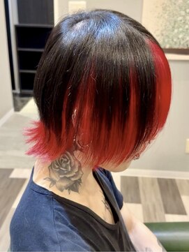 ランソ 新宿(RUNSO) フェザーパーマ×サーフカール×刈り上げセンターパート