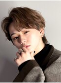 センターパートニュアンスパーマ韓国カルマパーマコンマヘア