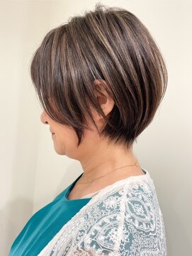 ジル ブラン 福岡(JIL BLAN) 大人可愛い30代40代50代ボブ/ショートカット/白髪染め白髪ぼかし