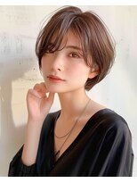 ゴカンムード(Gokan mood)&nbsp;ハイライトバレイヤージュダブルカラーショートカット30代40代