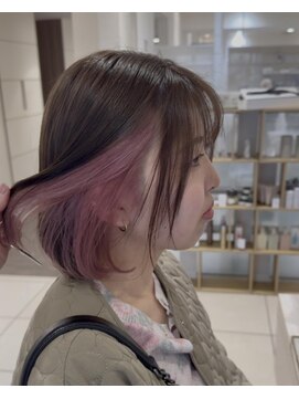 マージュ ギンザ(marju GINZA) 【ペールピンク】インナーカラーイヤリングカラー韓国ヘア