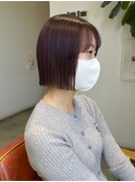 ボブ×ピンクラベンダー激かわです！