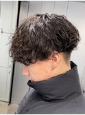 渋谷シャドウパーマ緩め波巻きスパイラルパーマ19時以降