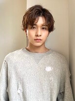 アリゲート ダイカンヤマ(Ari gate daikanyama)&nbsp;メンズミディアムシャドウパーマセンターパート前髪ありなし