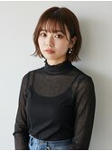 透け感シースルーボブ