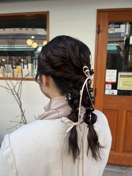 ヘアーラボ ハチ(HAIR LABO HACHI) ツイン編みおろし