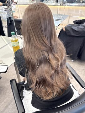 サンクマーケット 渋谷(cinq MARKET) 渋谷ブリーチカラーレイヤーカットモカベージュヘーゼルベージュ