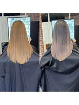 リンク(LinK)&nbsp;広島/八丁堀　ホワイト系ミルクティー　バレイヤージュ　