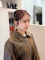 シュク 高円寺(SYUK)&nbsp;前髪パーマ/ピンクブラウン/顔周り/春【SYUK高円寺】kanna