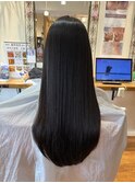 ロングヘア縮毛矯正