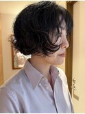ボブニュアンスボブボブスタイル顔周りデザインボブパーマ