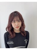 レイヤーカット×ハイライトカラー