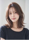 透け感レイヤーミディ