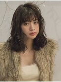 前髪パーマは少し強めにかけて動かせるように♪