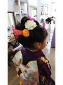 キッズ日本髪七五三着付け【ヘアアレンジ　立川/国分寺/立川南】