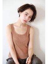 リアン(Lien)&nbsp;Lien☆ショートマッシュ毛先パーマ×フォギーベージュ　立川