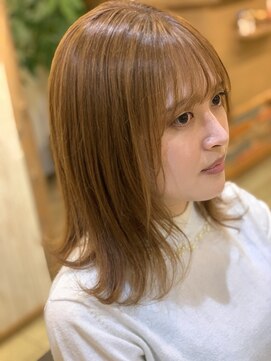 ヘアサロン イロドリ(hair salon irodori) この長さでちょいハネってかわいいミディアム。