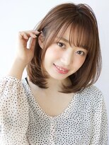 アフロート ルヴア(AFLOAT RUVUA)&nbsp;小顔効果抜群★ふわっとひし形ミディのワンカール巻き【京佳】