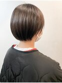 大人可愛い小顔丸みショートボブ　20代30代40代