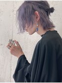 NEXT静岡NEO【櫻田】ミディアムウルフ　アメジストカラー紫