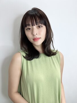 ディレクト 新宿(Direct) ブラックアッシュ×外ハネミディアム☆